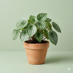Peperomia indoor plant with thick decorative leaves in pot – Gayatri Nursery